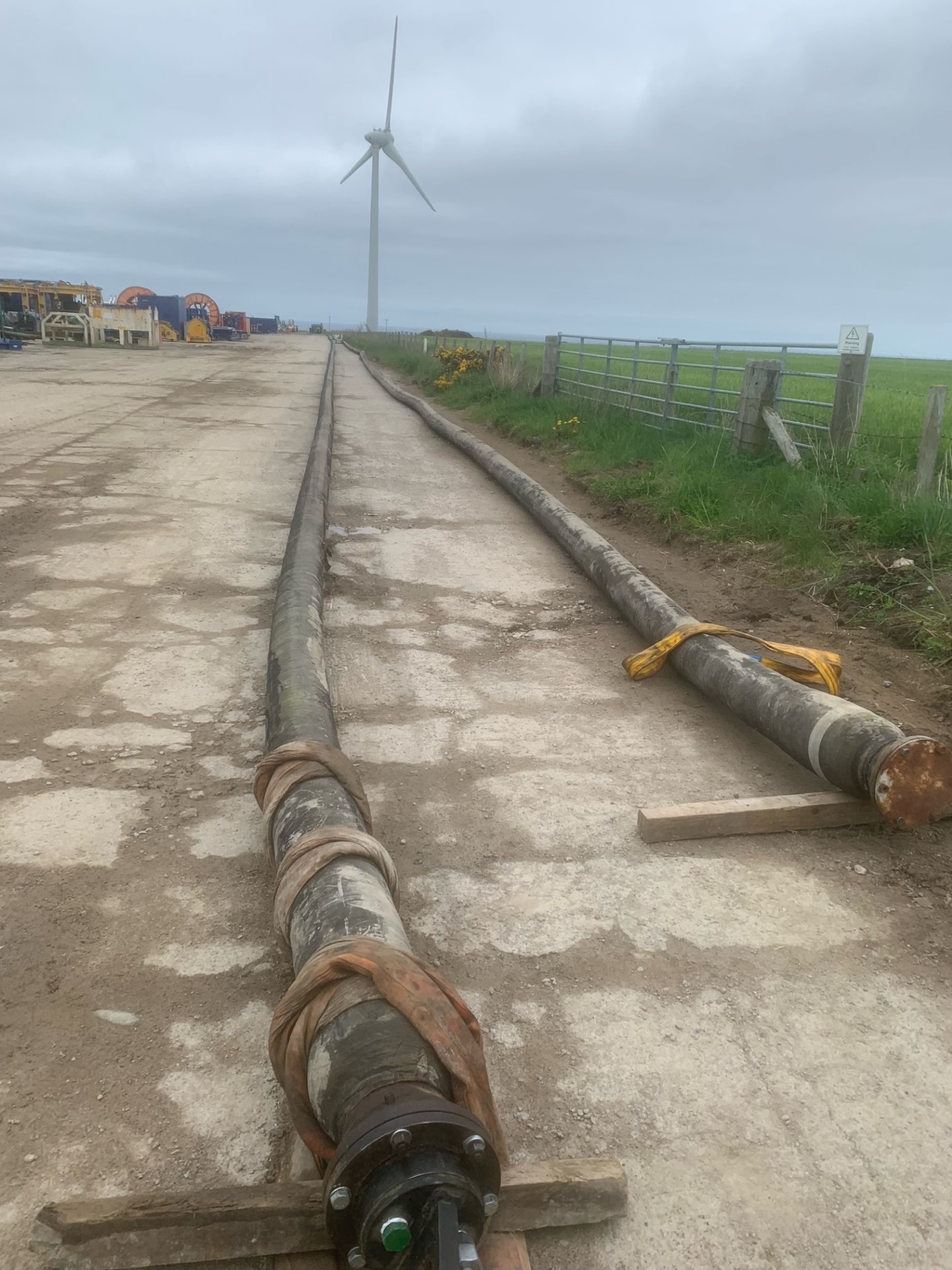High spec Manuli hose being pressure tested